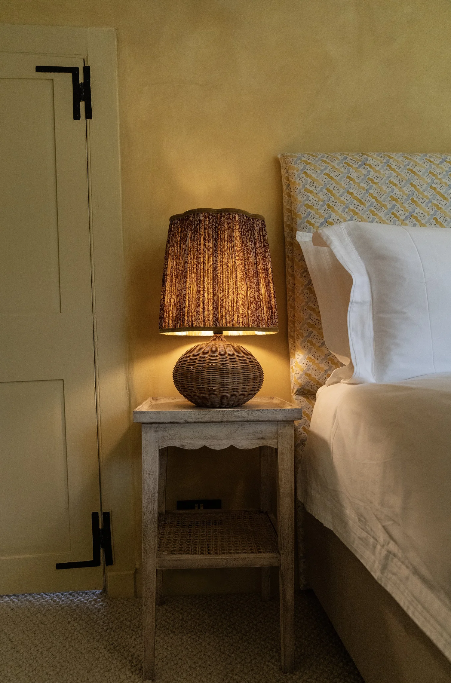 Bedroom two with king-size bed and New Forest views